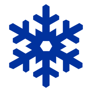 Snow Flake Decal (Blue)